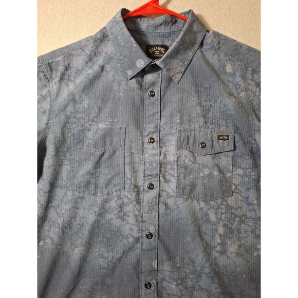 Billabong Recyc Button Up Short Sleeve Shirt Mens S Skater Surfer Y2K - Picture 2 of 7